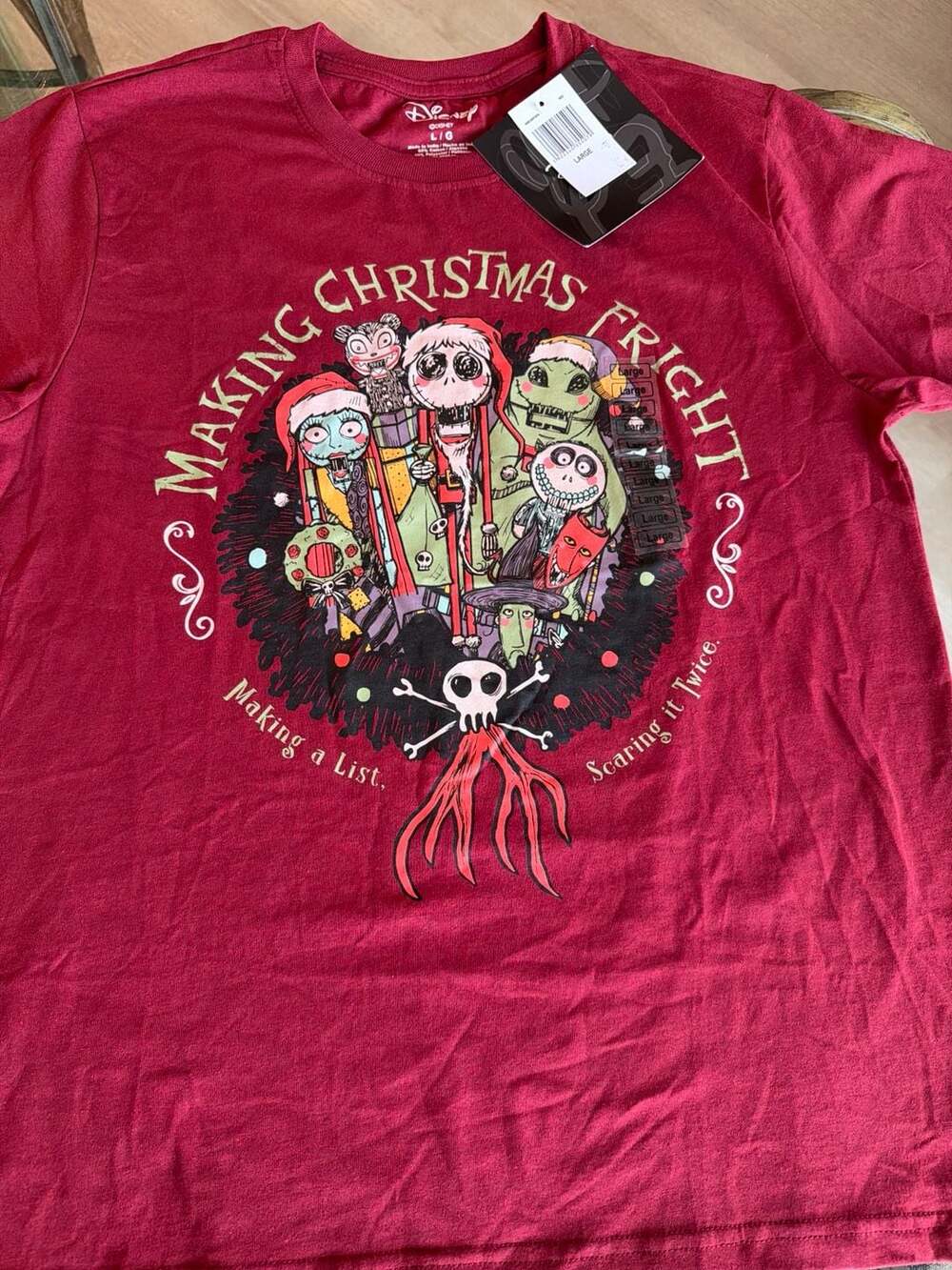 Tim Burton's The Nightmare Before Christmas T-Shirt (NWT) Disney